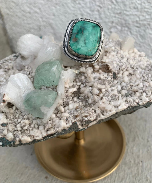 Broken Arrow Turquoise Ring