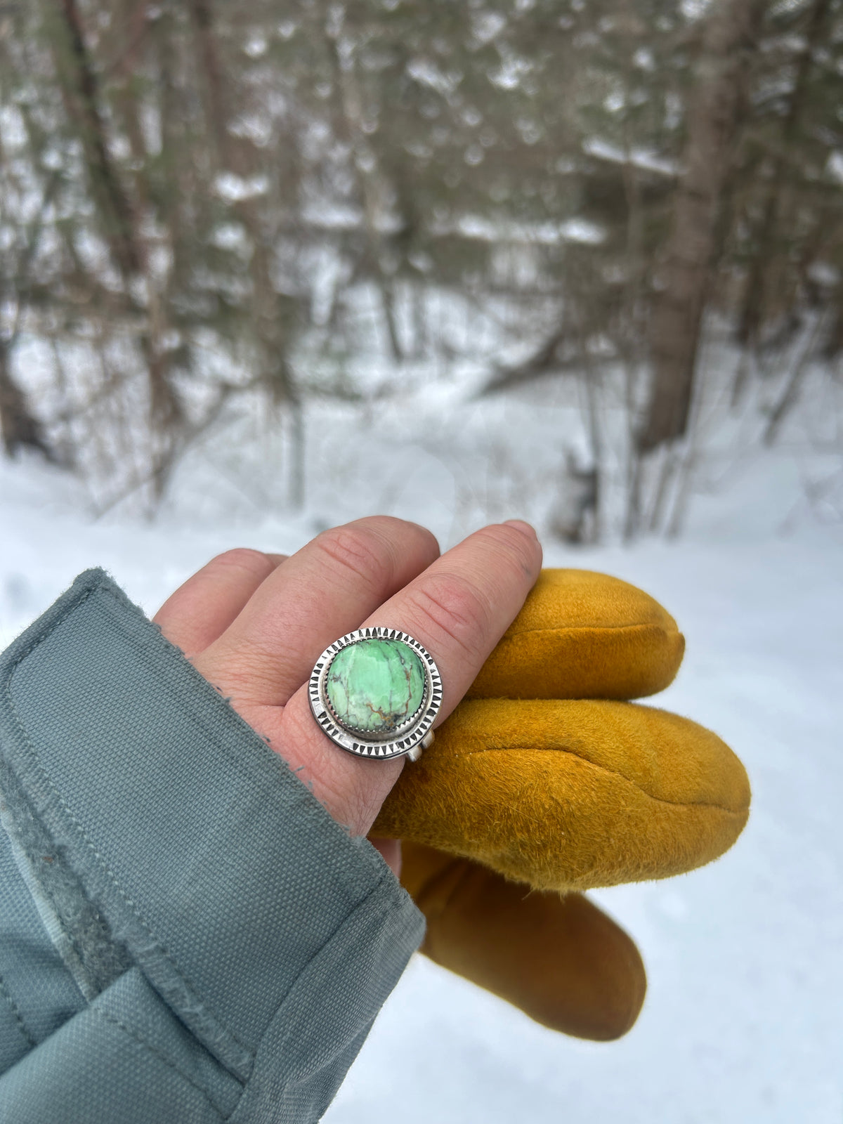 Variscite Ring.