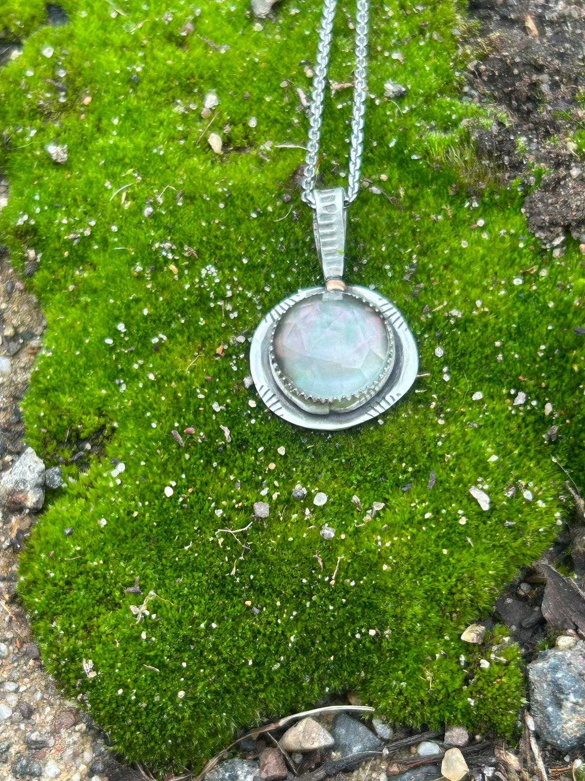 Tahitian Mother of Pearl & 14k Necklace