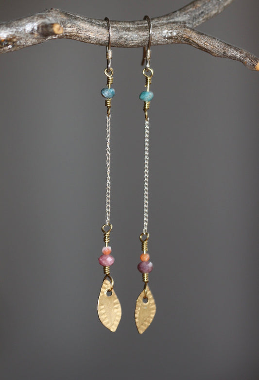 Tourmaline & Apatite Earrings