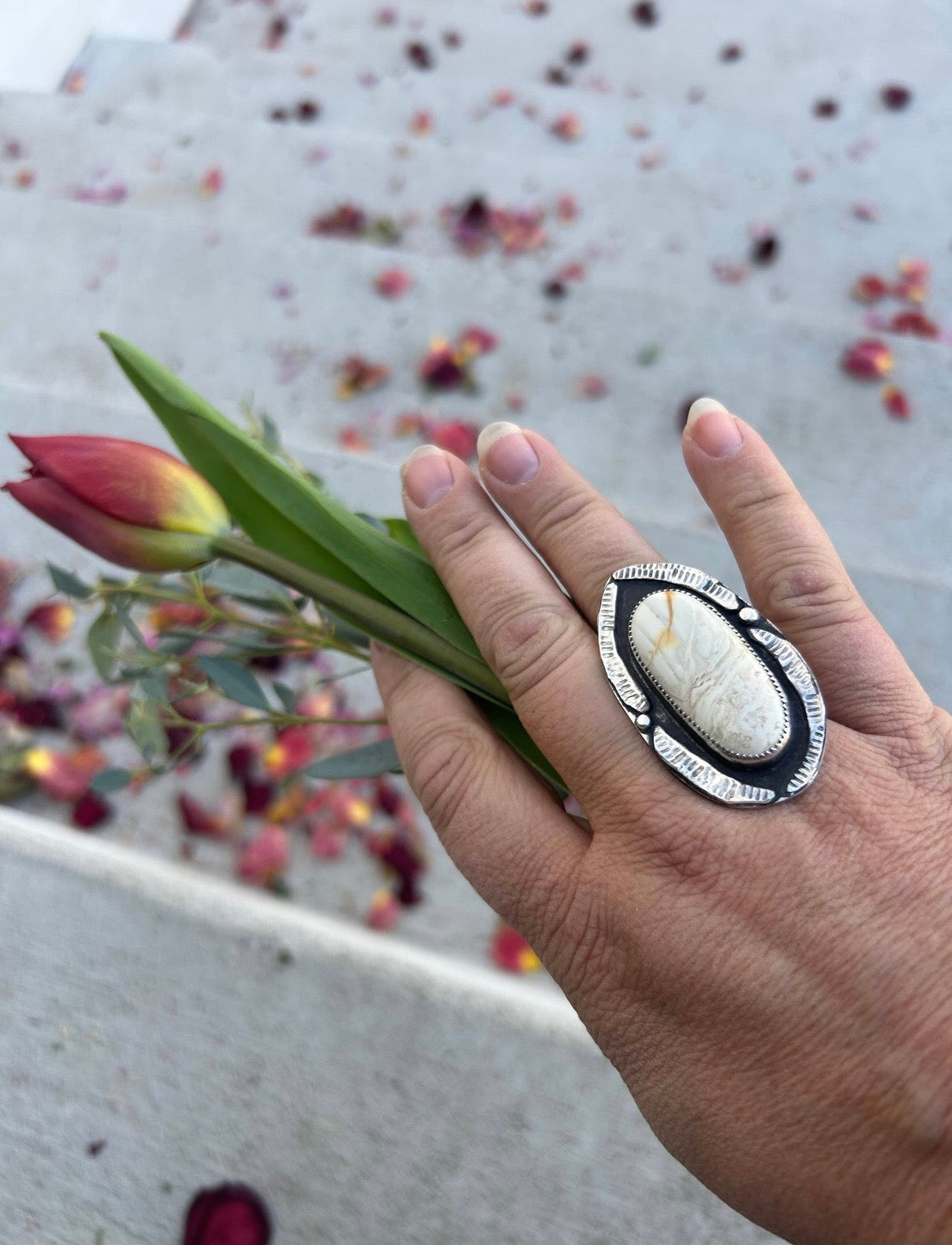 Willow Creek Jasper Shadowbox Ring
