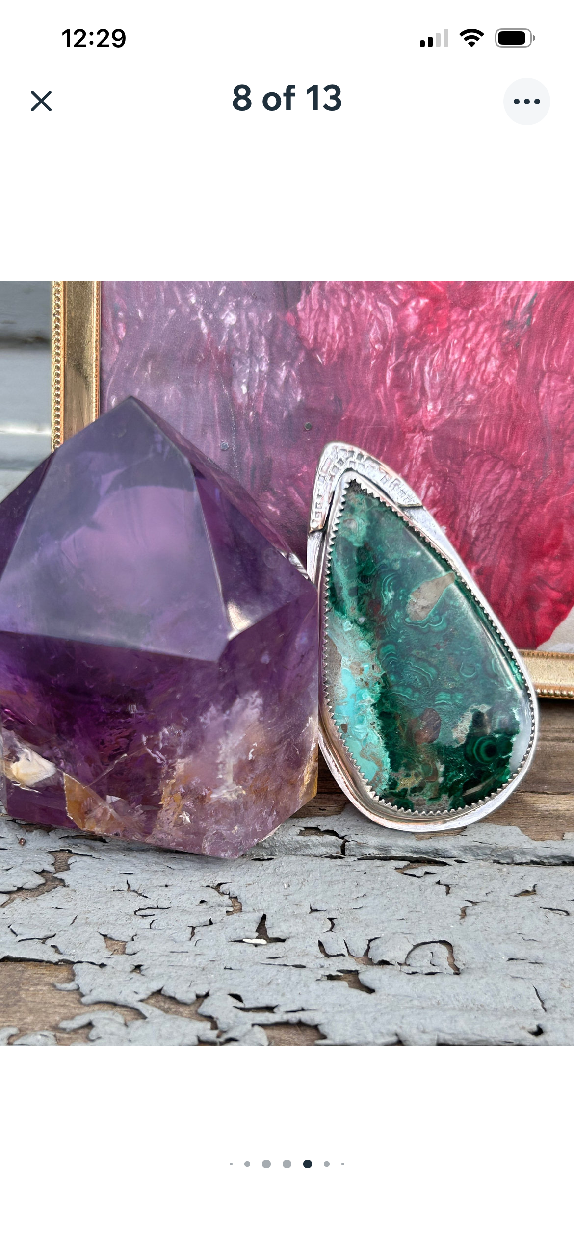 Malachite Chrysacolla Ring