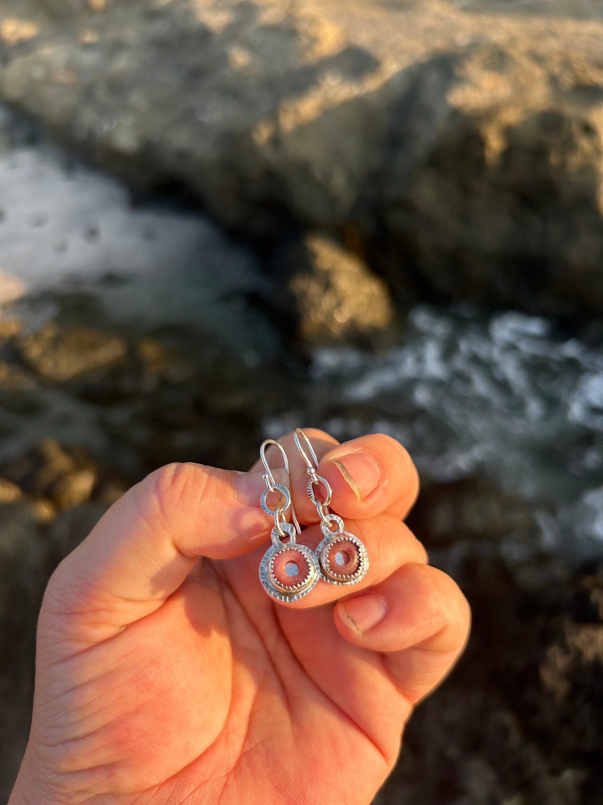 Rhodocrosite Necklace & Earring set
