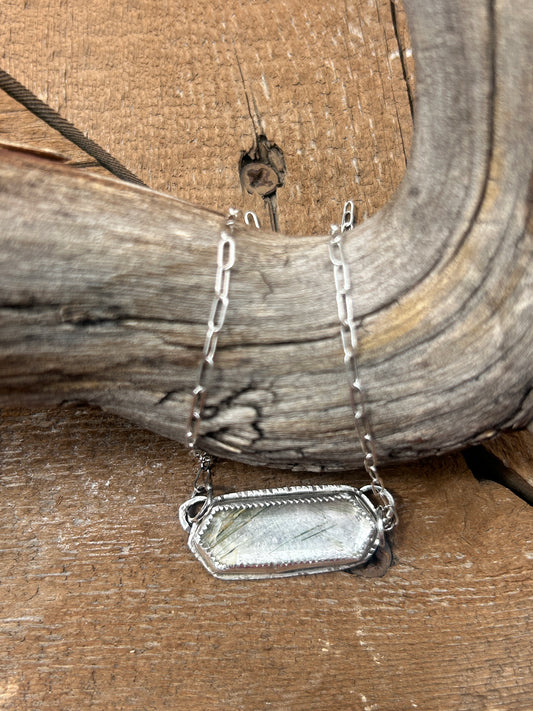 Green Rutile Necklace