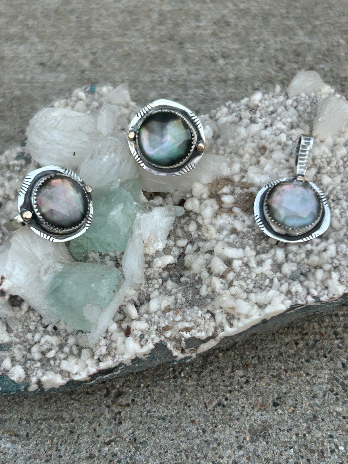 Matching jewelry sets.
