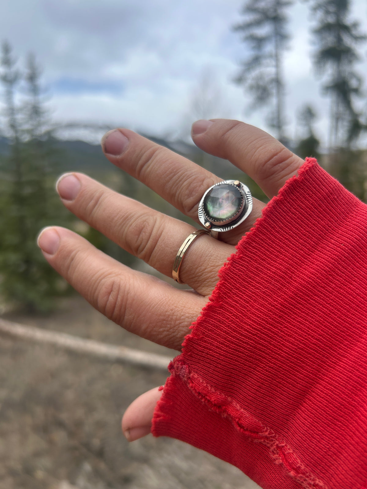 Tahitian Mother of Pearl Ring.