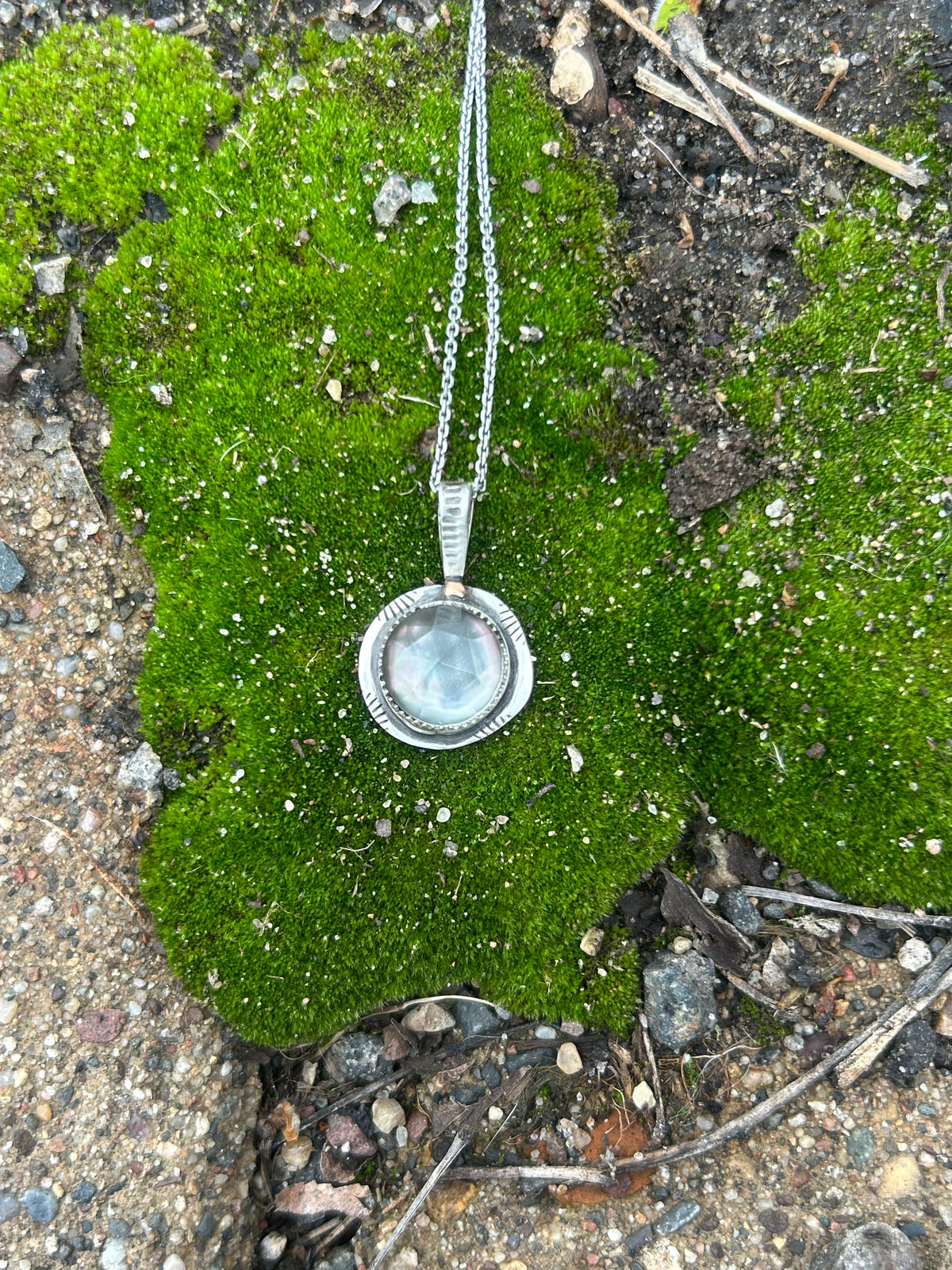 Tahitian Mother of Pearl & 14k Necklace