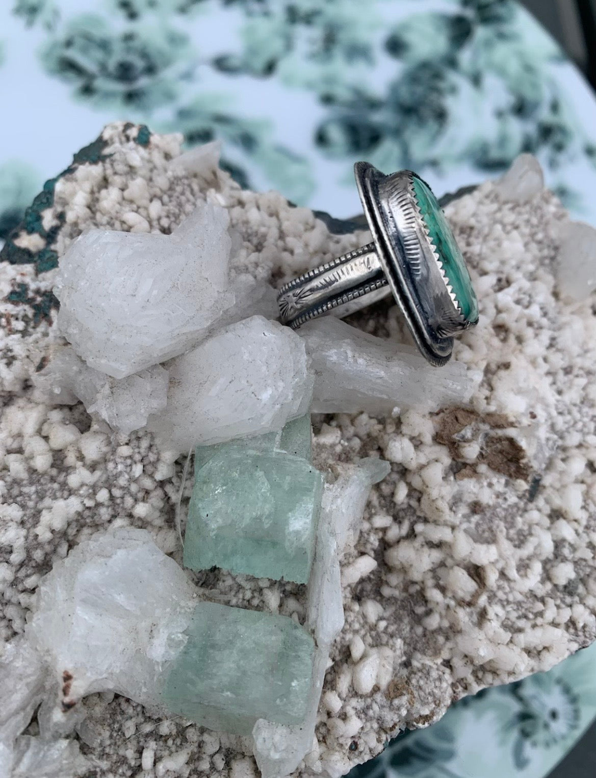 Broken Arrow Turquoise Ring