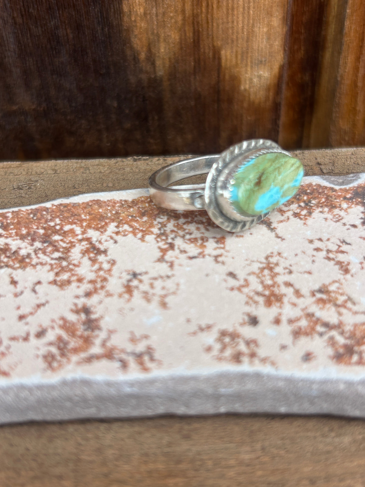Horizontal Turquoise Ring