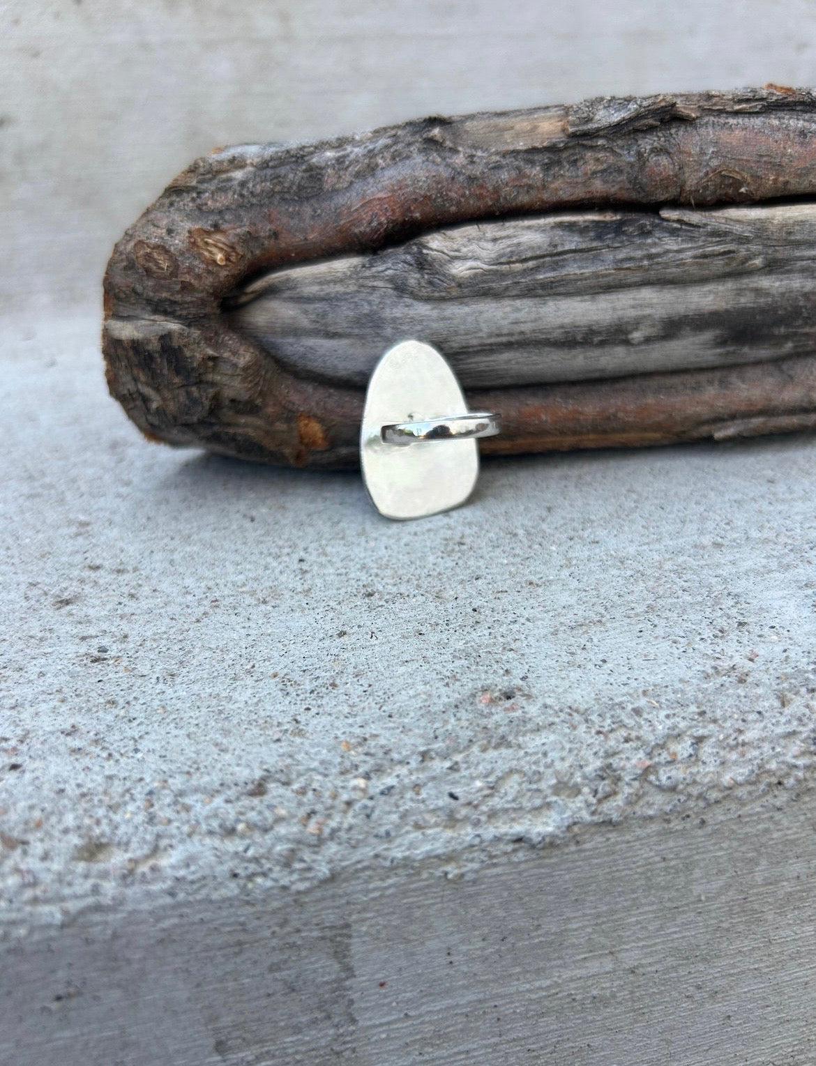 Natural Silver Ring