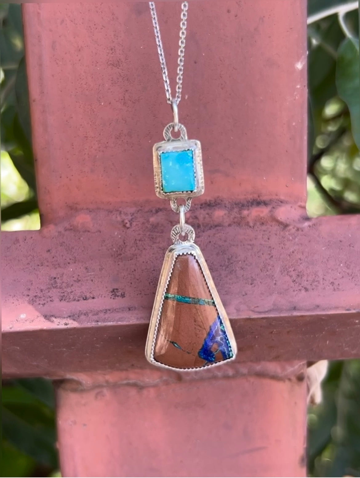 Azurite Malachite & Sierra Bella Turquoise Necklace