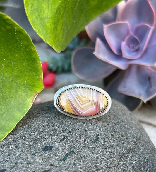 Laguna Agate Horizon Ring
