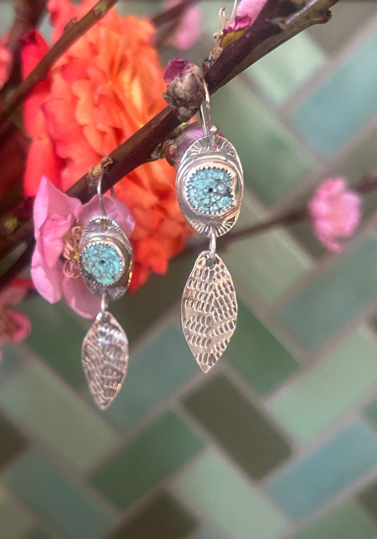 Turquoise & Silver Earrings
