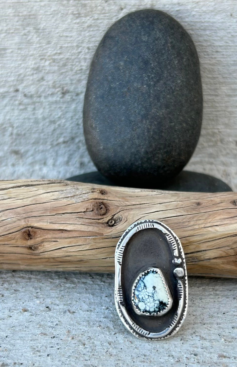 Nevada Variscite Shadowbox Ring