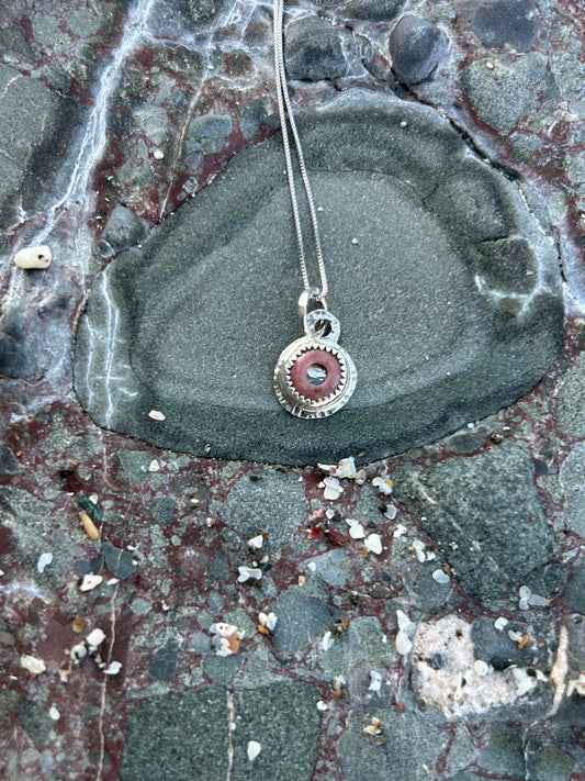 Rhodocrosite Necklace & Earring set