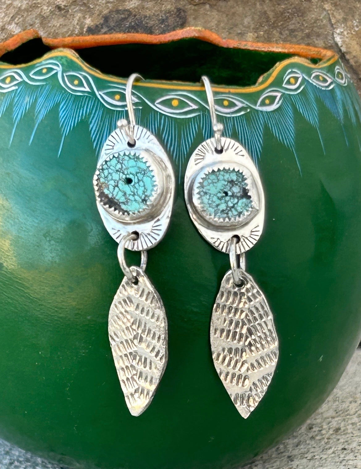 Turquoise & Silver Earrings