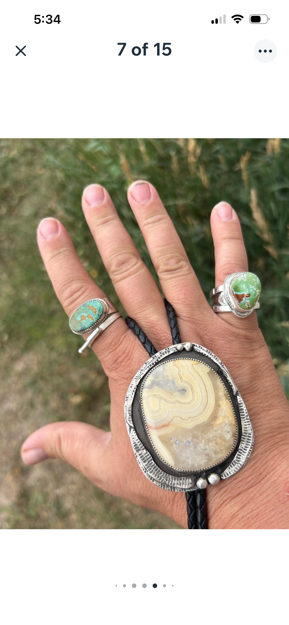 Men’s Pilot Mountain Turquoise Ring