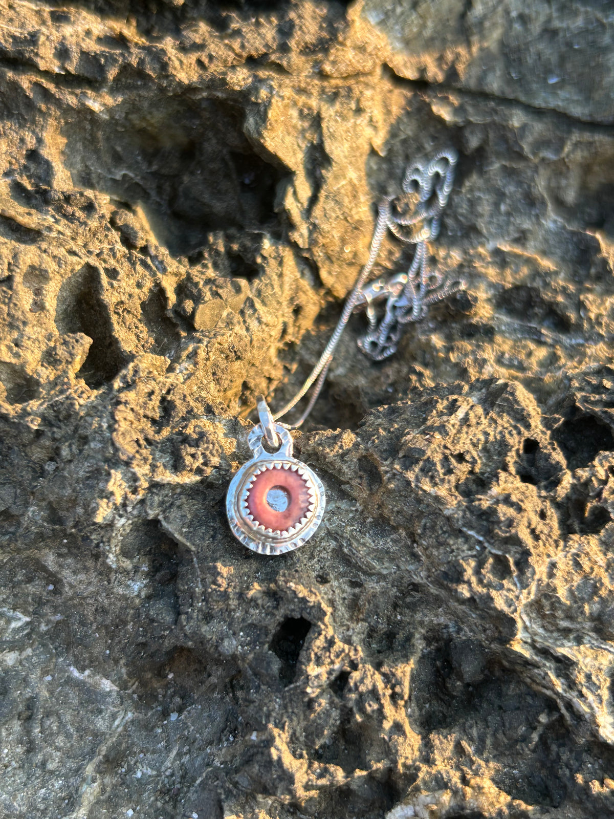 Rhodocrosite Necklace & Earring set