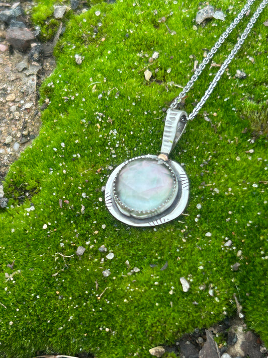 Tahitian Mother of Pearl & 14k Necklace