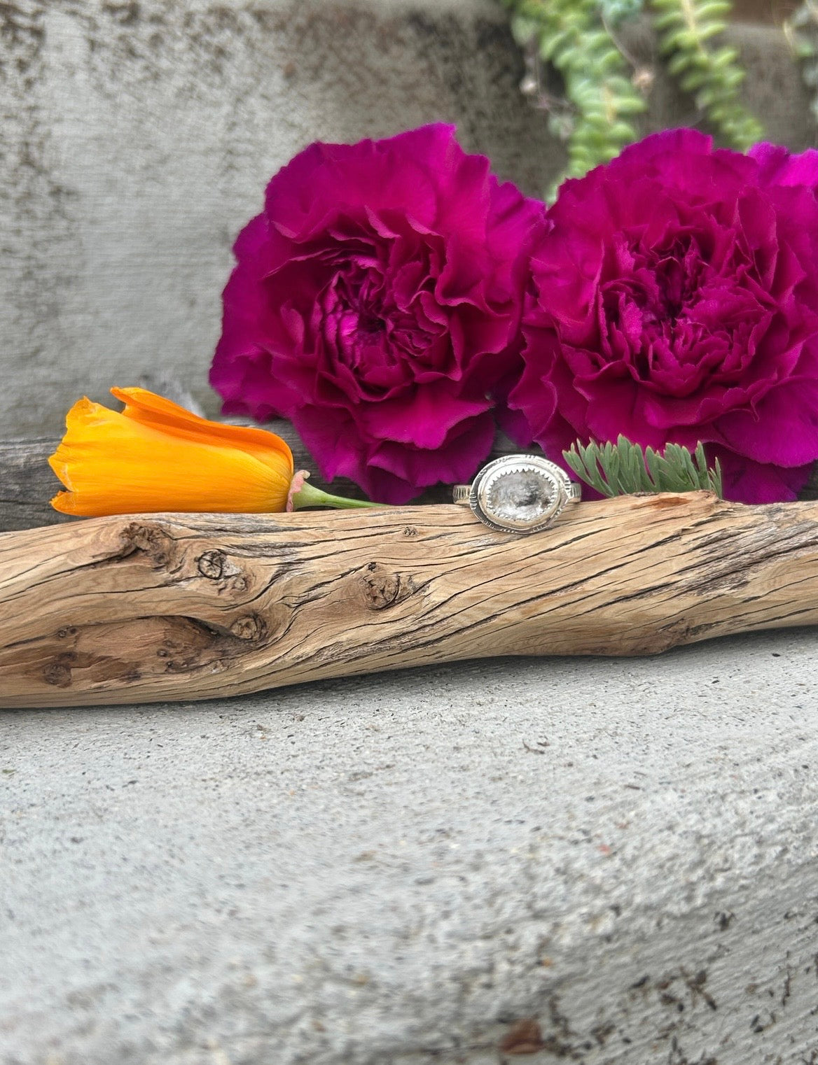 Herkimer Diamond Ring