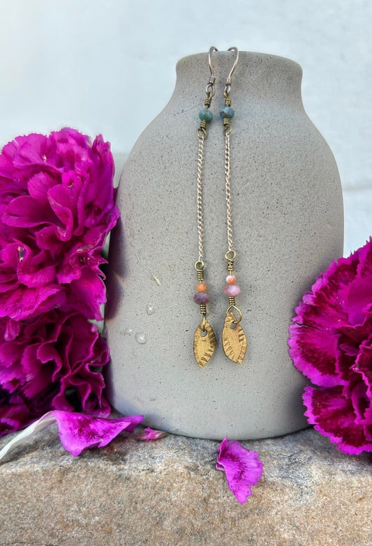 Tourmaline & Apatite Earrings