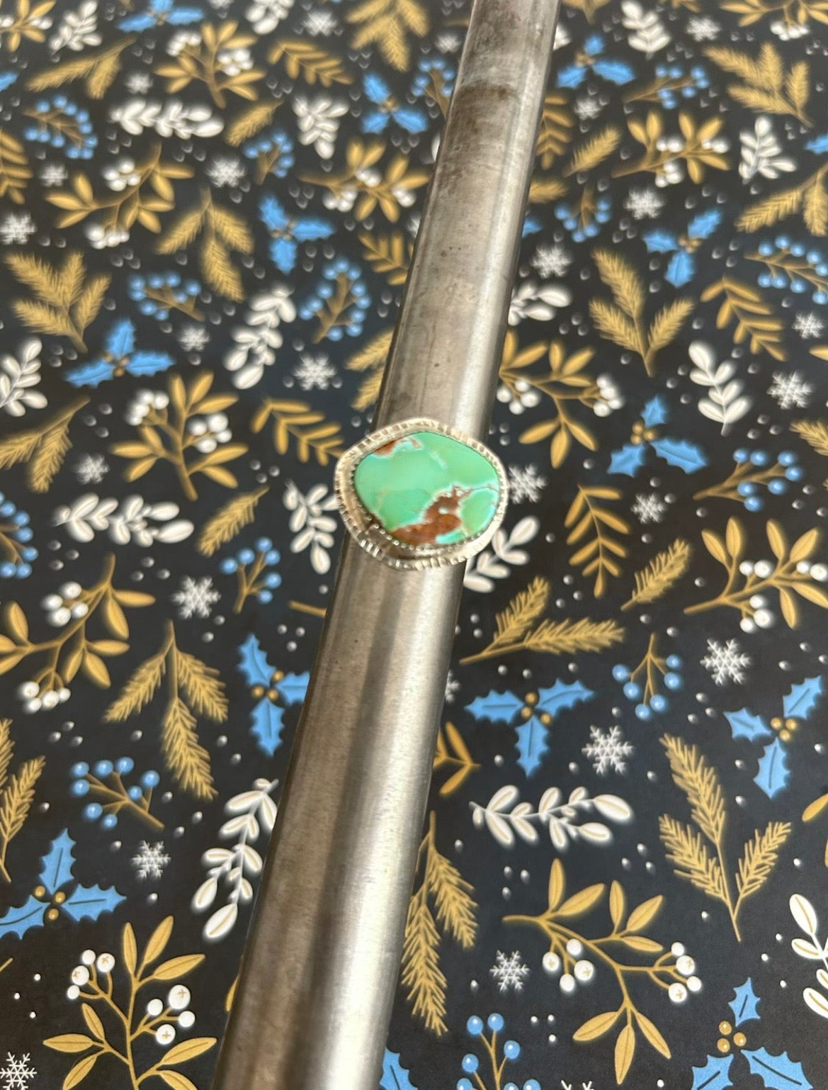 Natural Pilot Mountain Turquoise Ring