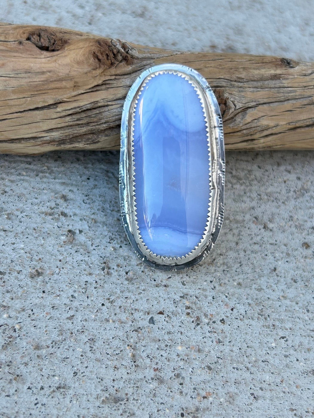 Blue Lace Agate Ring