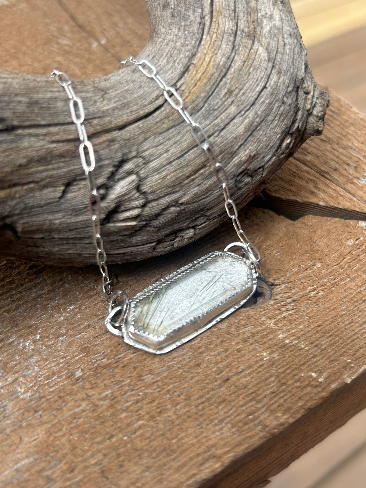 Green Rutile Necklace