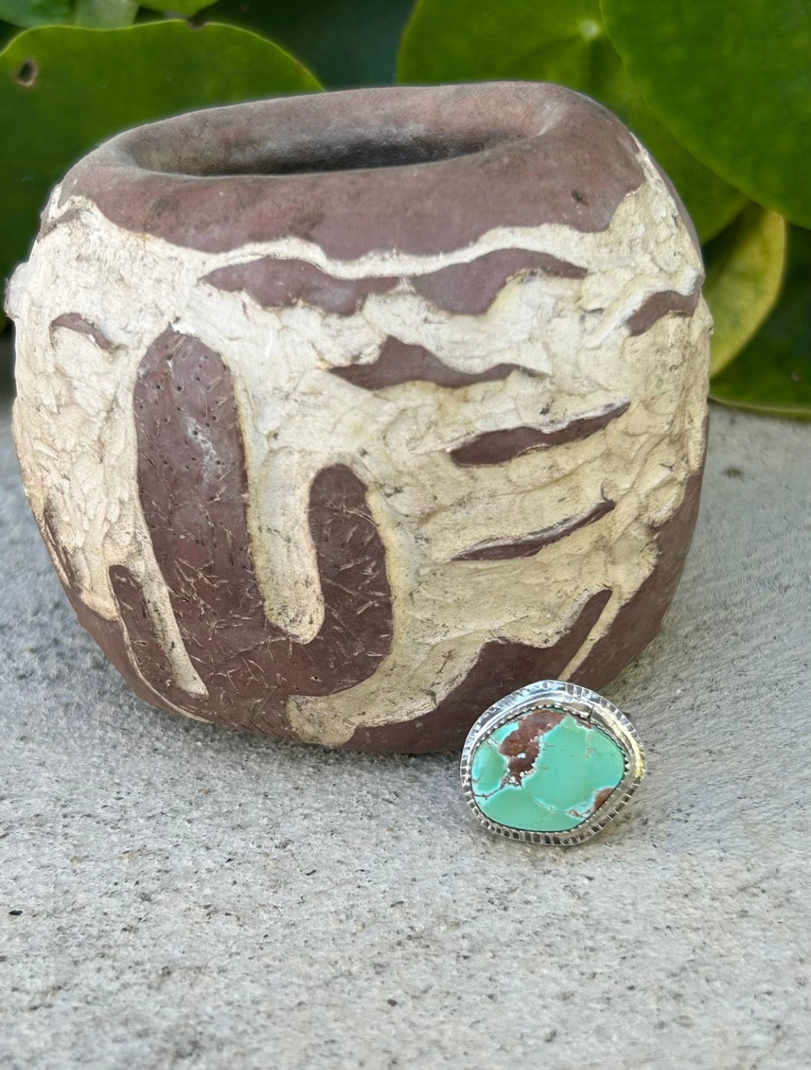 Natural Pilot Mountain Turquoise Ring