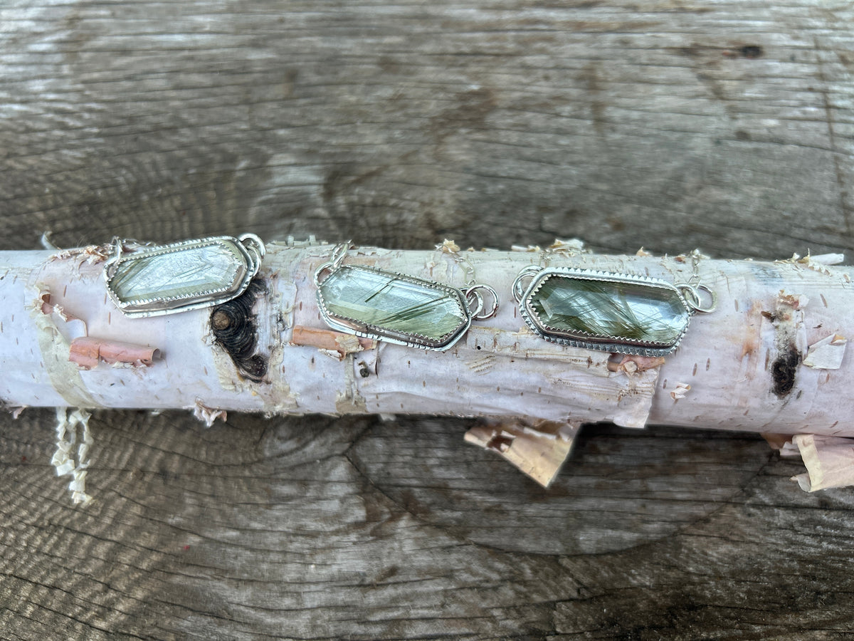 Green Rutile Necklace