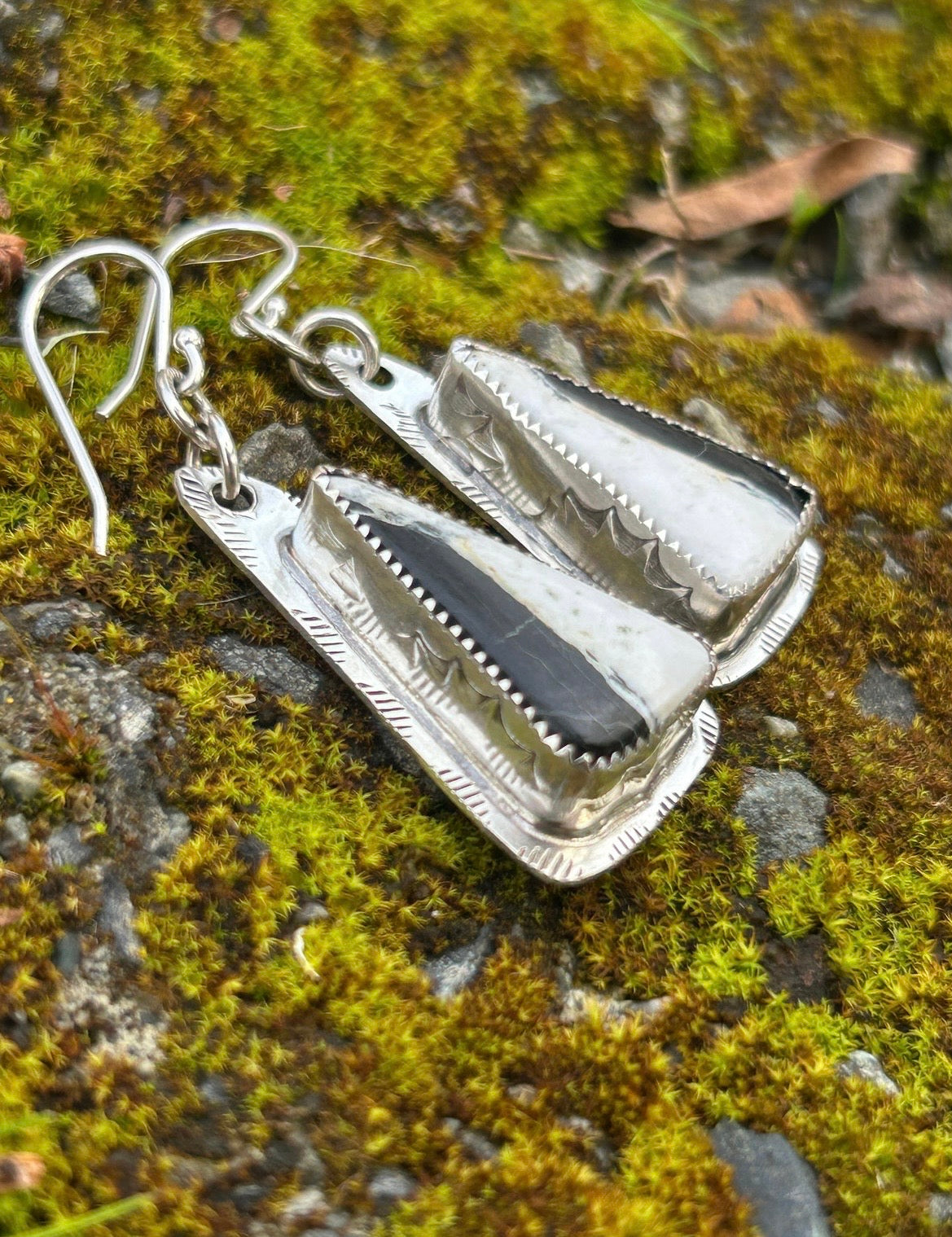 White Buffalo Earrings