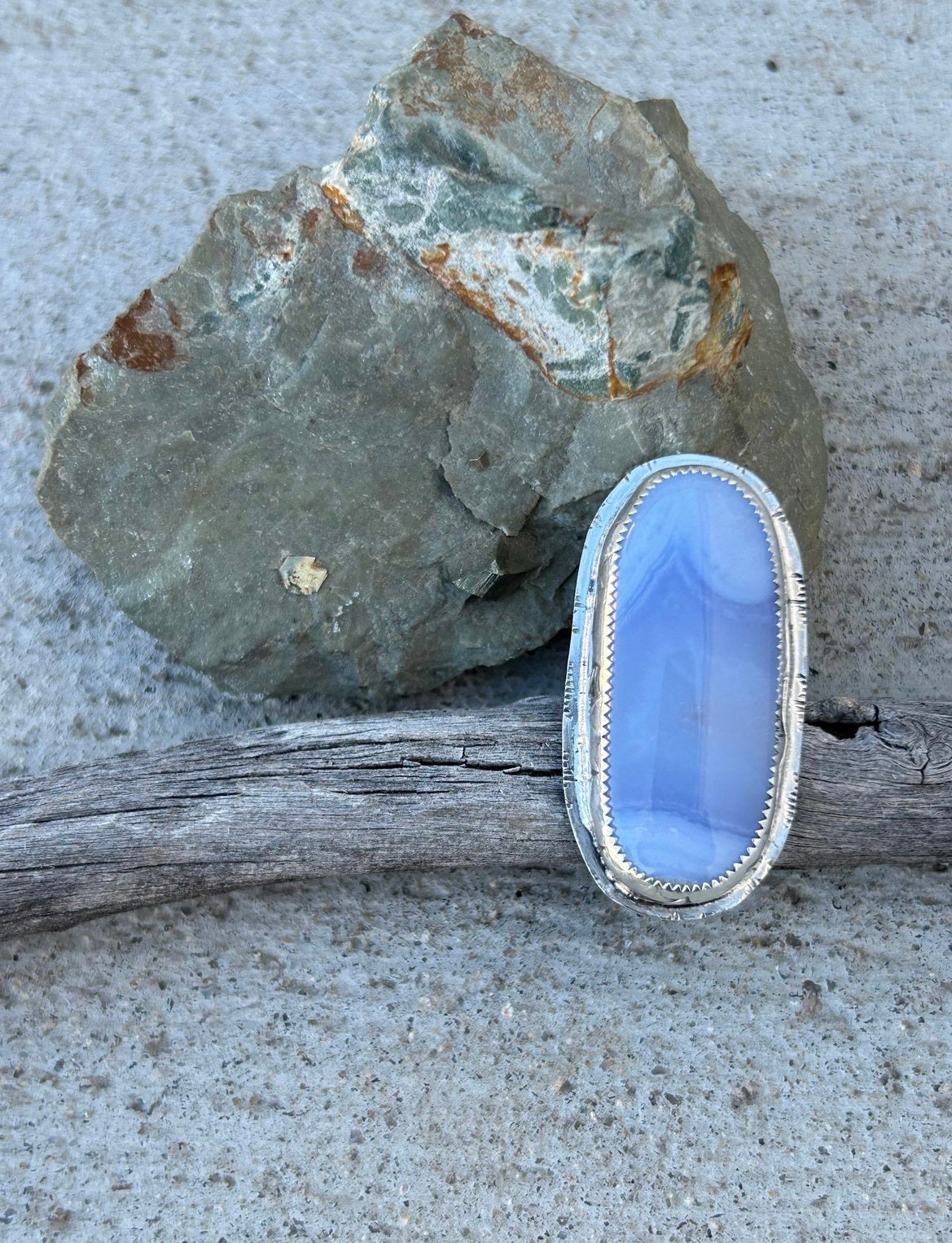 Blue Lace Agate Ring