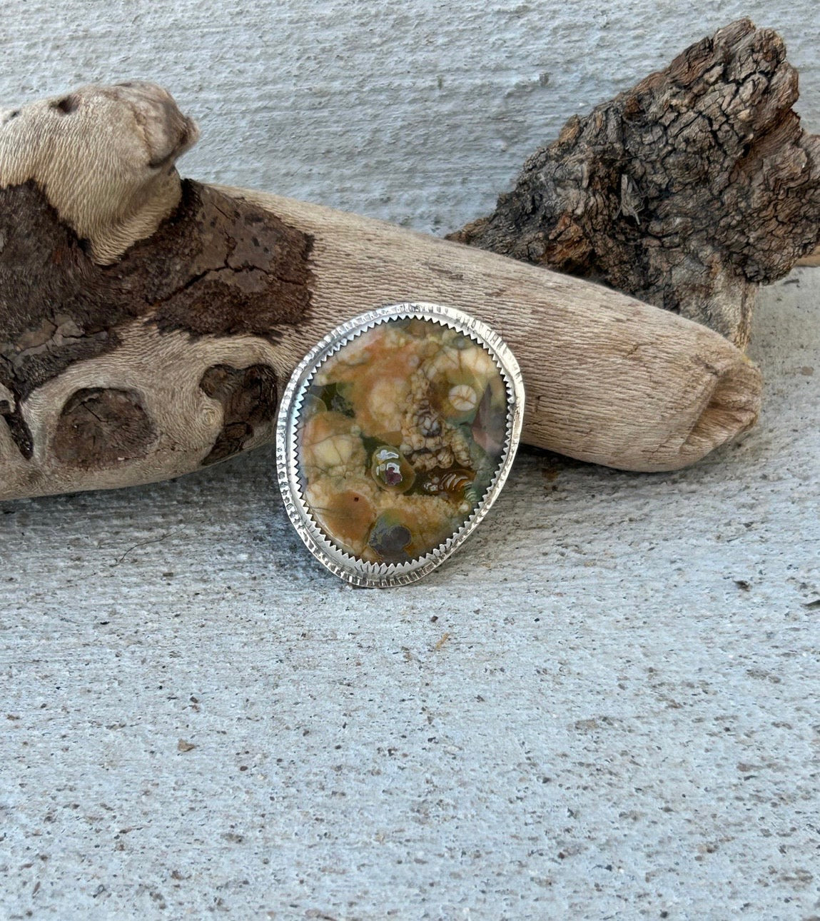Rainforest Jasper Ring