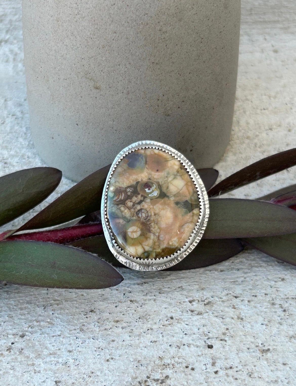 Rainforest Jasper Ring