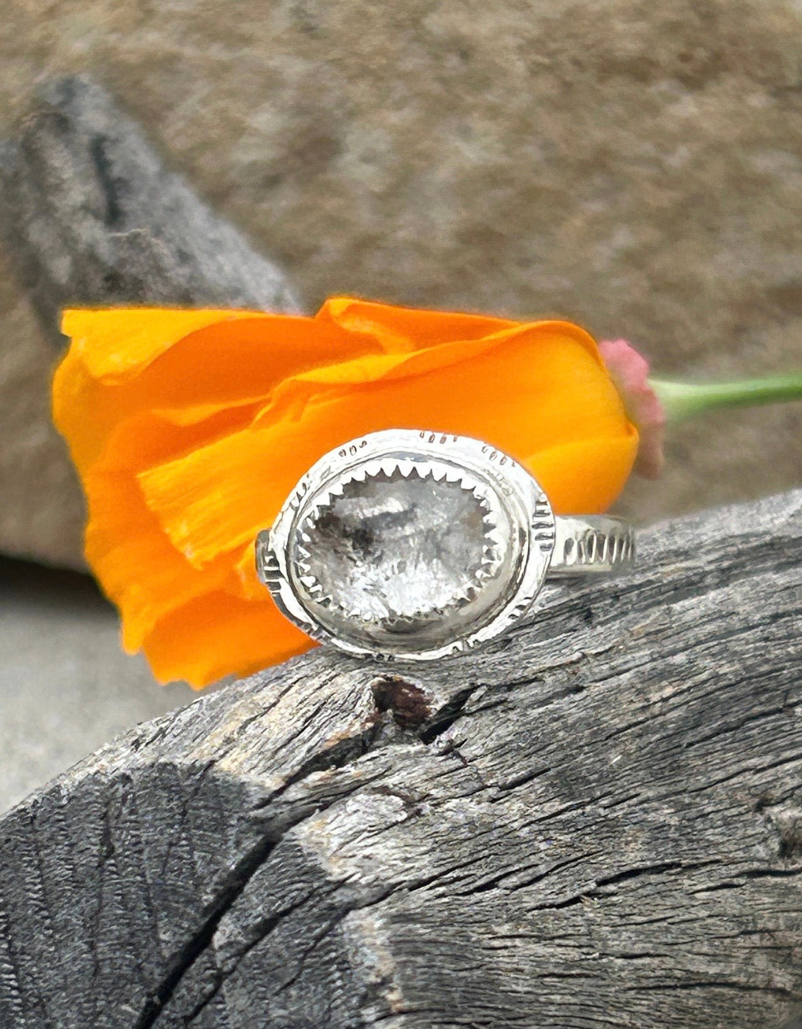 Herkimer Diamond Ring