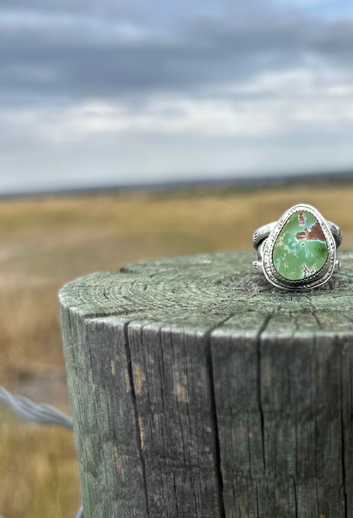 Men’s Pilot Mountain Turquoise Ring