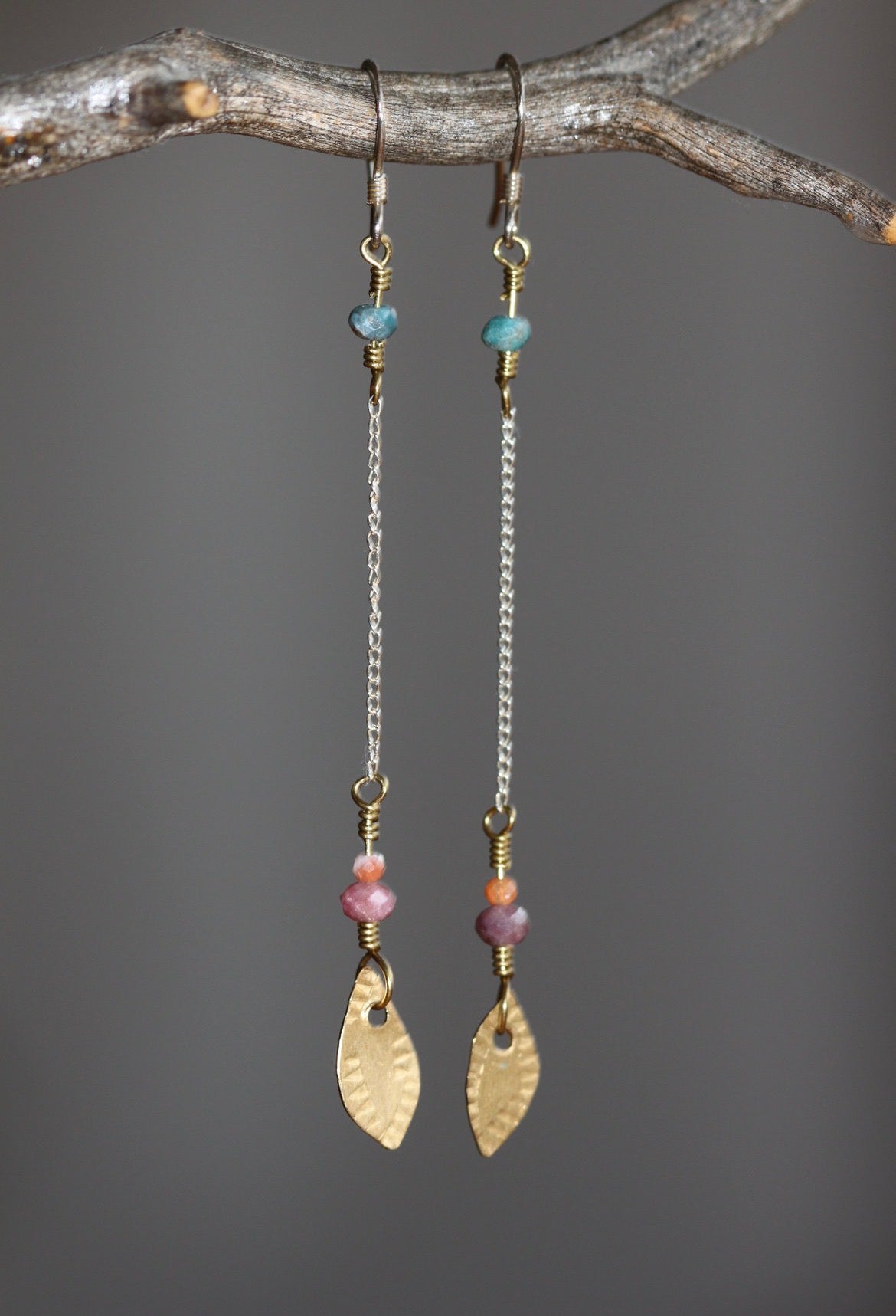 Tourmaline & Apatite Earrings
