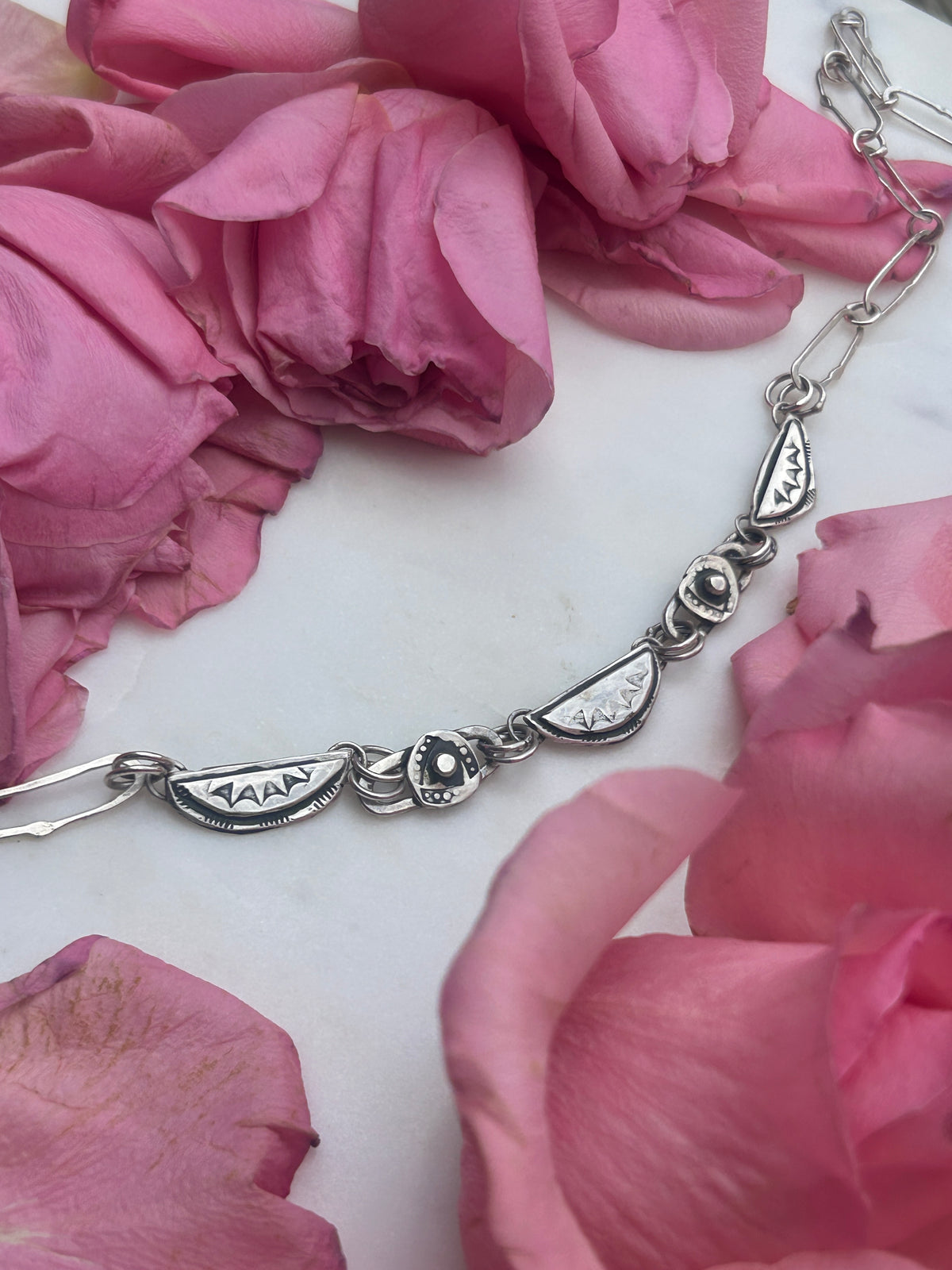 Sterling Silver Bib Necklace