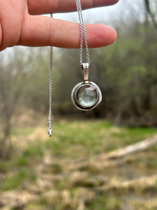 Tahitian Mother of Pearl & 14k Necklace