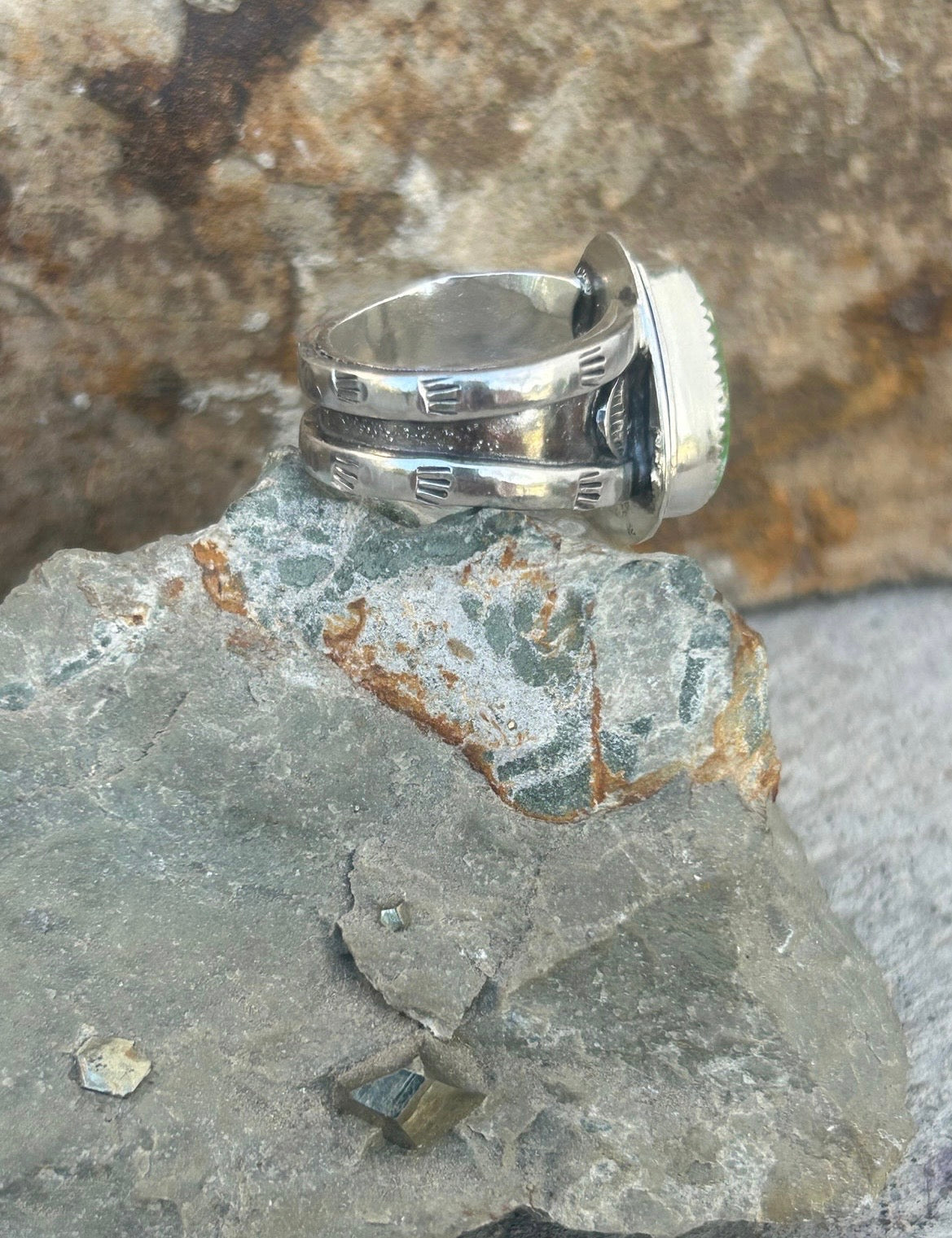 Men’s Pilot Mountain Turquoise Ring