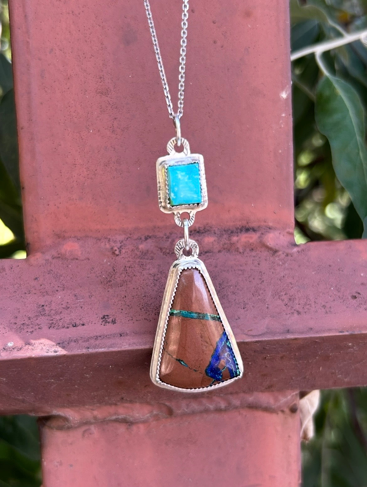 Azurite Malachite & Sierra Bella Turquoise Necklace