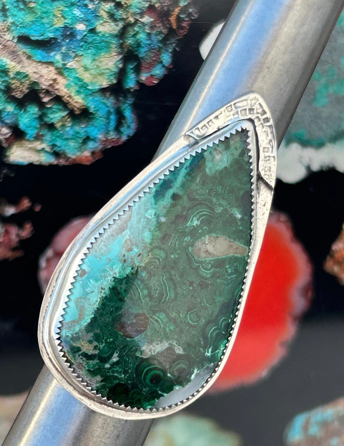Malachite Chrysacolla Ring