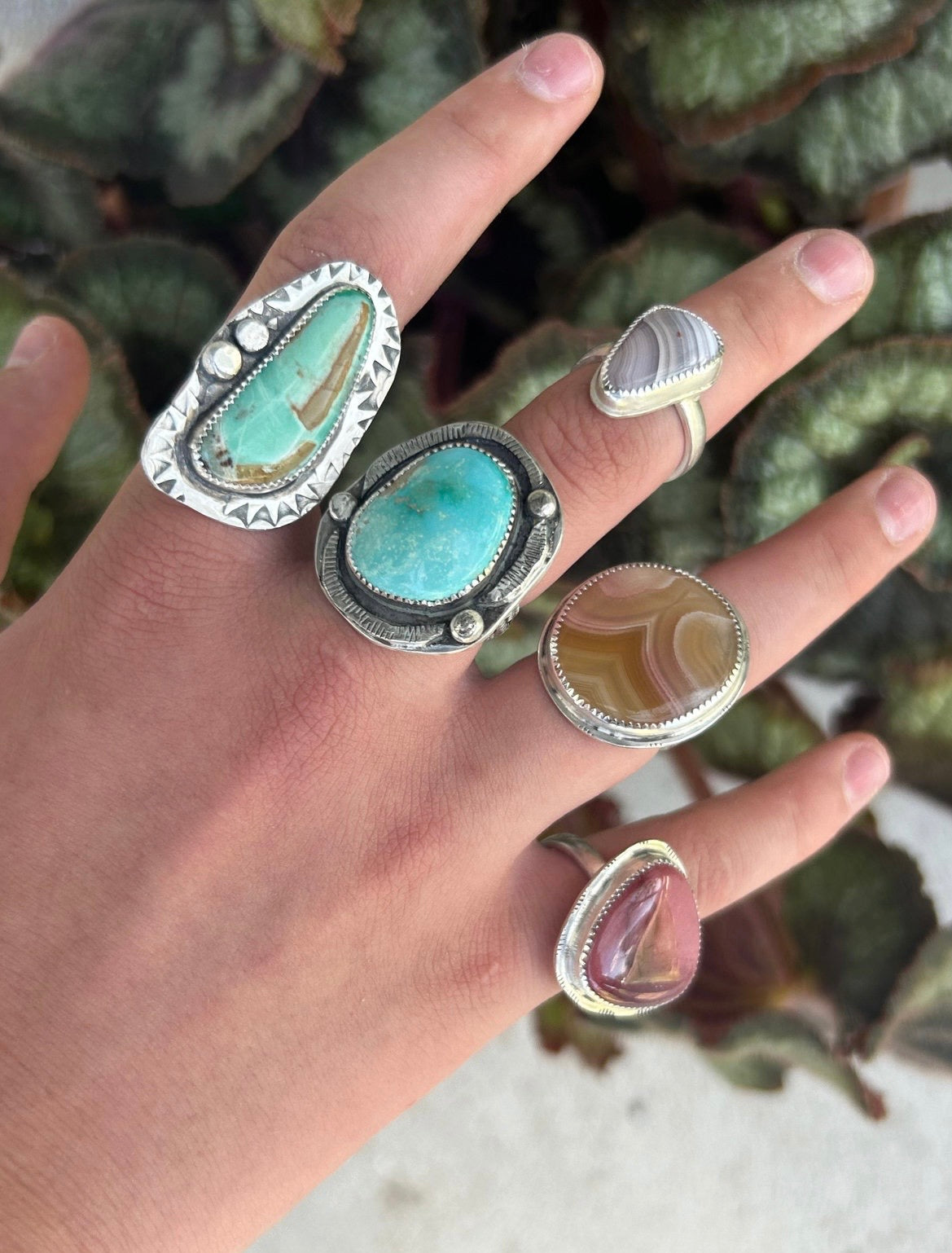 Laguna Agate Round Ring