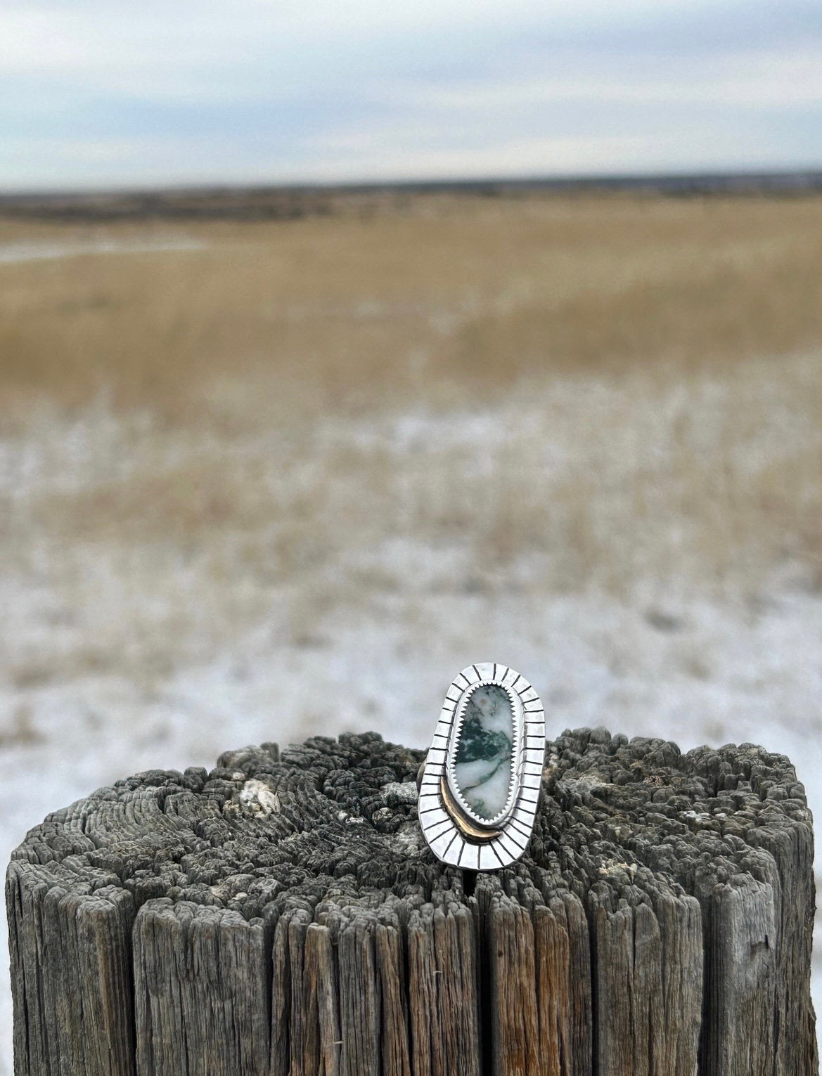 Tree Agate Ring