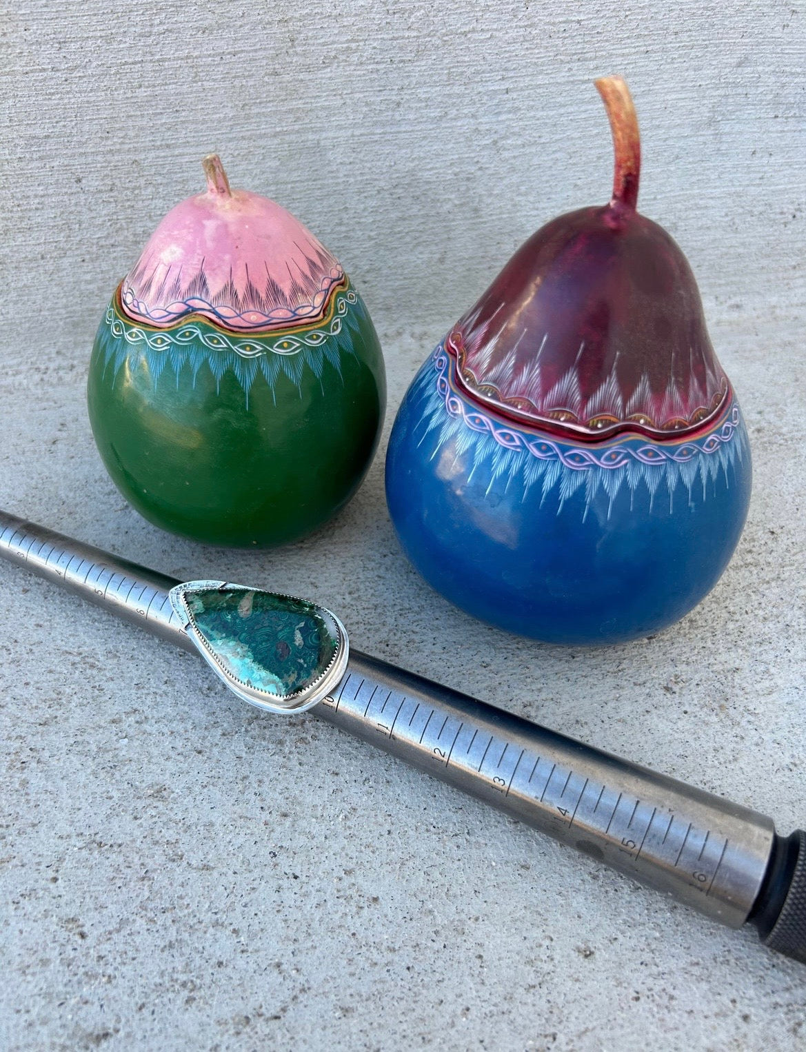 Malachite Chrysacolla Ring