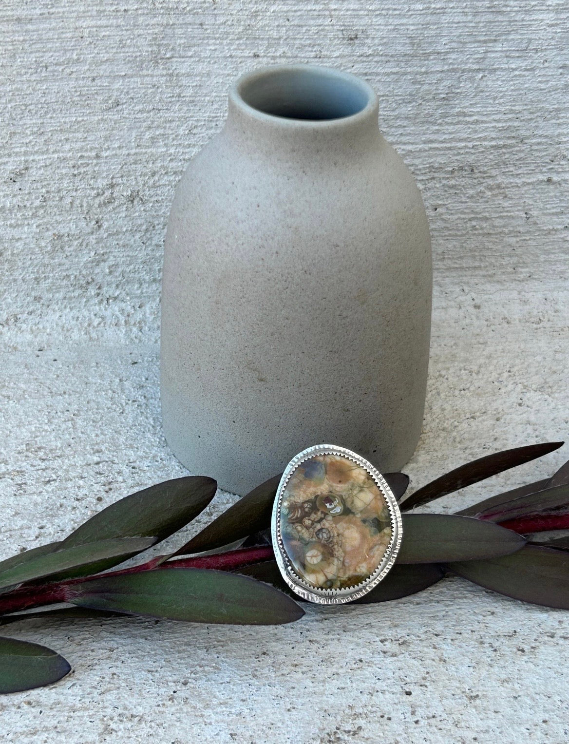Rainforest Jasper Ring