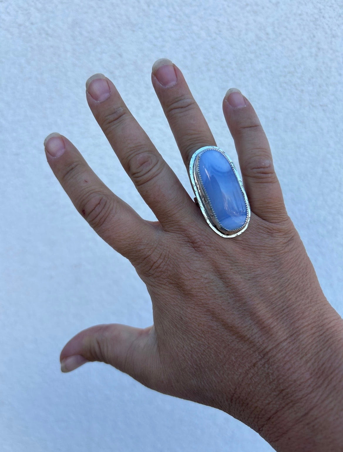 Blue Lace Agate Ring