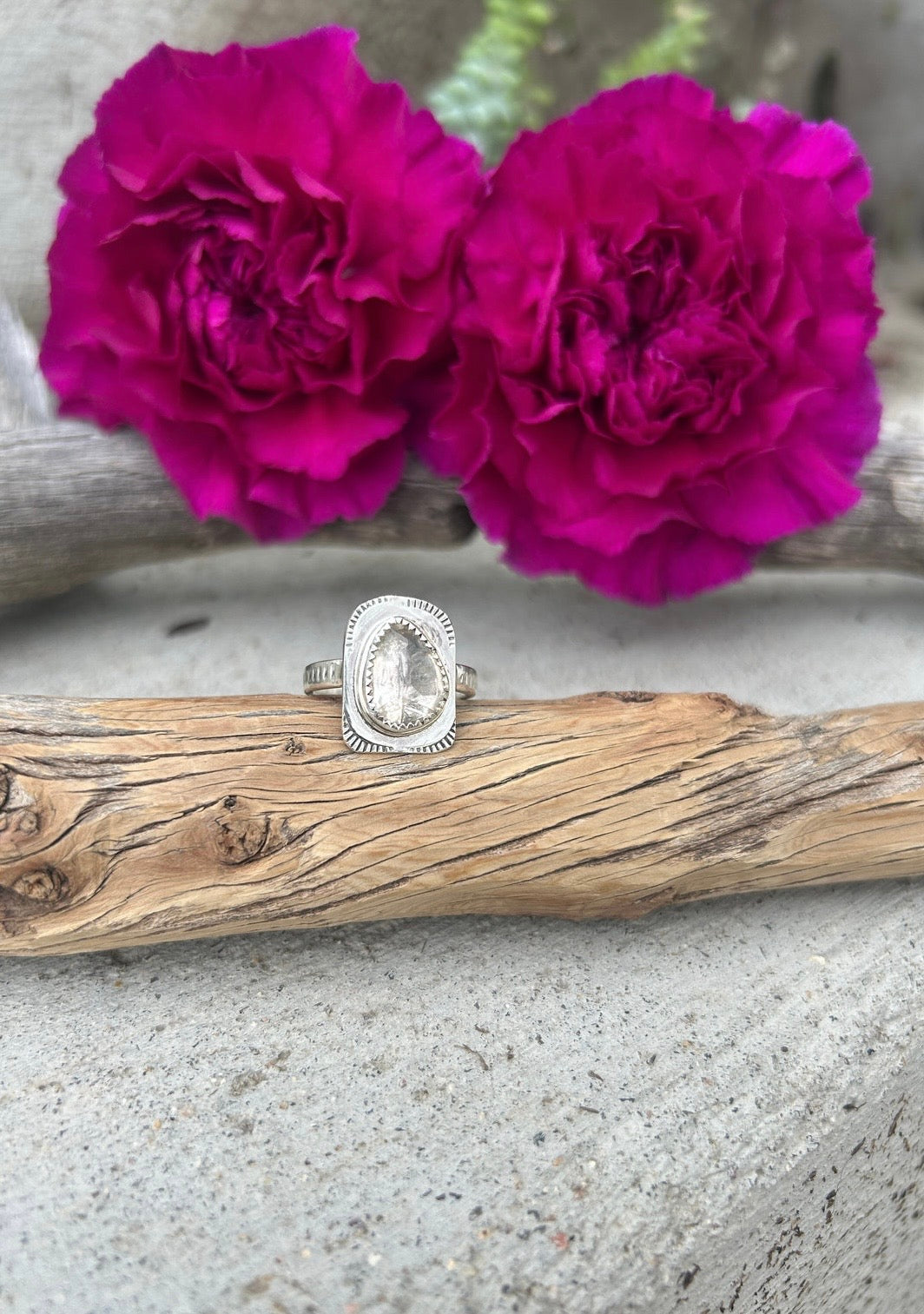 Herkimer Diamond Ring
