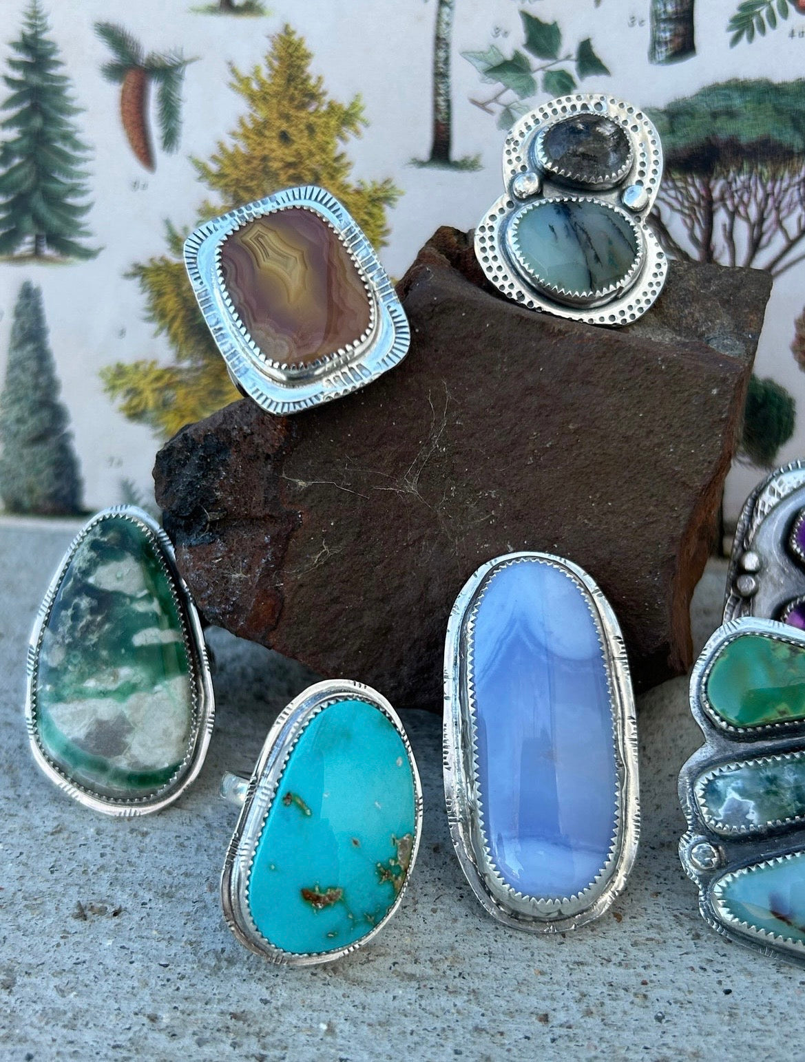 Blue Lace Agate Ring