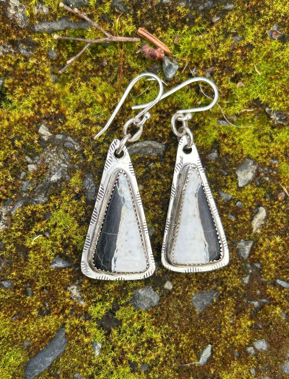 White Buffalo Earrings
